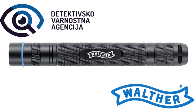 Walther PL 31r žepna taktična luč v dveh barvah - črna in dirty desert